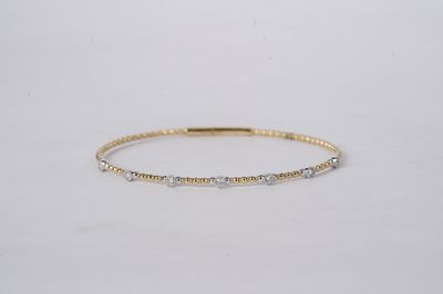 BITX- 14KWY 5.00g .23ctw Diamond Flex Bangle Bracelet