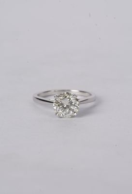 ANTT- 14KW 2.61g 1.50ct L/SI2 Transitional Cut Diamond Solitaire Engagement Ring (size 5.5)