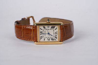 AETT- Cartier Tank Louis Watch Large Model 18KY