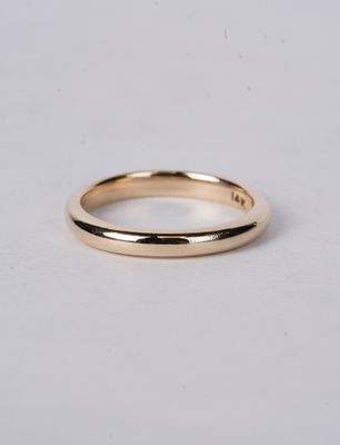 2.75mm Half-Round Band IN 14k Yellow Gold