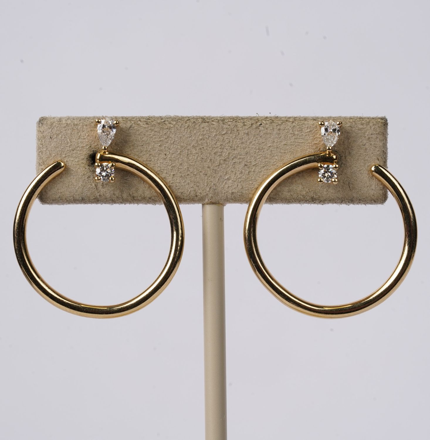 EDTX- 14KY 4.59g .30ctw Diamond Fashion Earrings