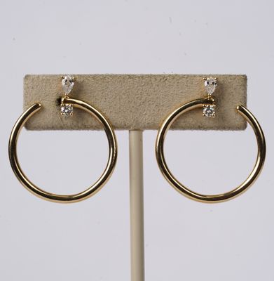 EDTX- 14KY 4.59g .30ctw Diamond Fashion Earrings