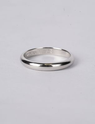 2.75mm Half-Round Band in 14k White Gold
