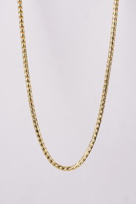 2.6mm Franco Chain in 14k Yellow Gold |  24"