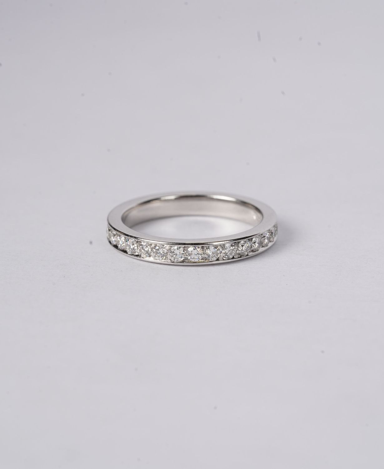 RTTX- 14KW 2.28g .75ctw Diamond Channel Set Eternity Band (size 4)
