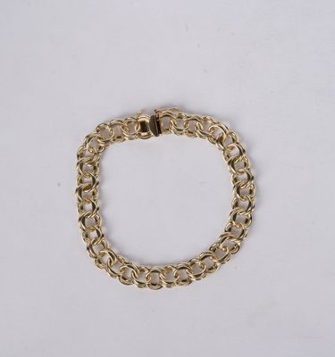 14k Yellow Gold 8.5mm Charm Bracelet | 7.5"