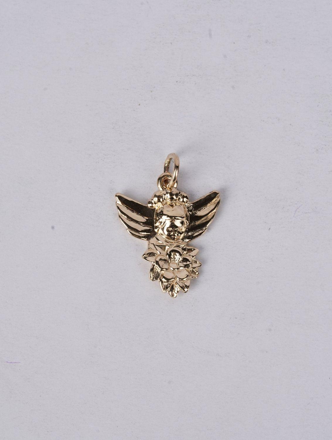 14k Yellow Gold Angel Charm