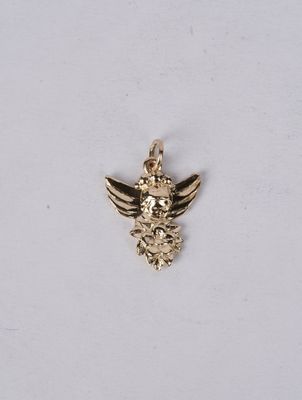 14k Yellow Gold Angel Charm