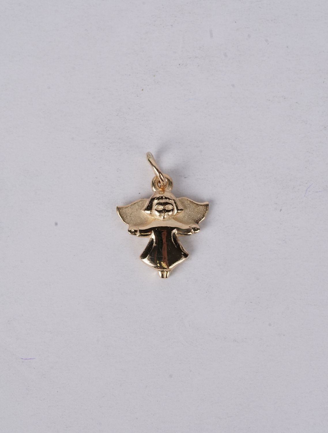 14k Yellow Gold Angel Charm
