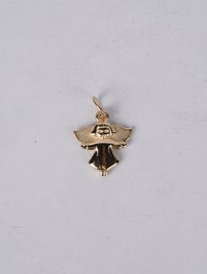 14k Yellow Gold Angel Charm