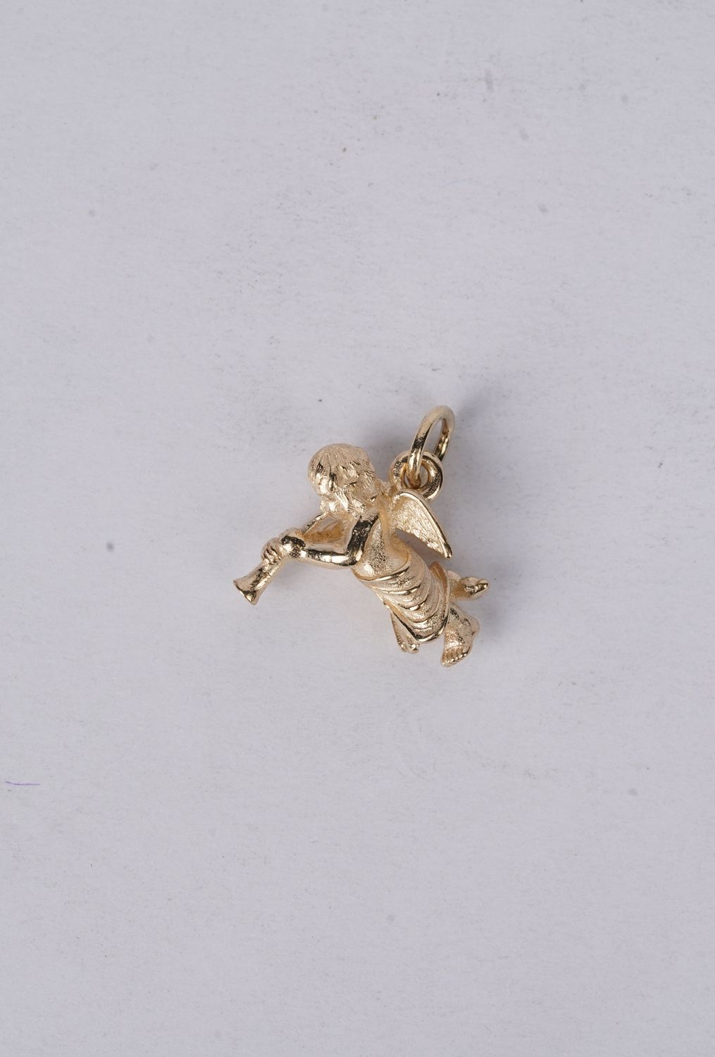 14k Yellow Gold Angel Charm
