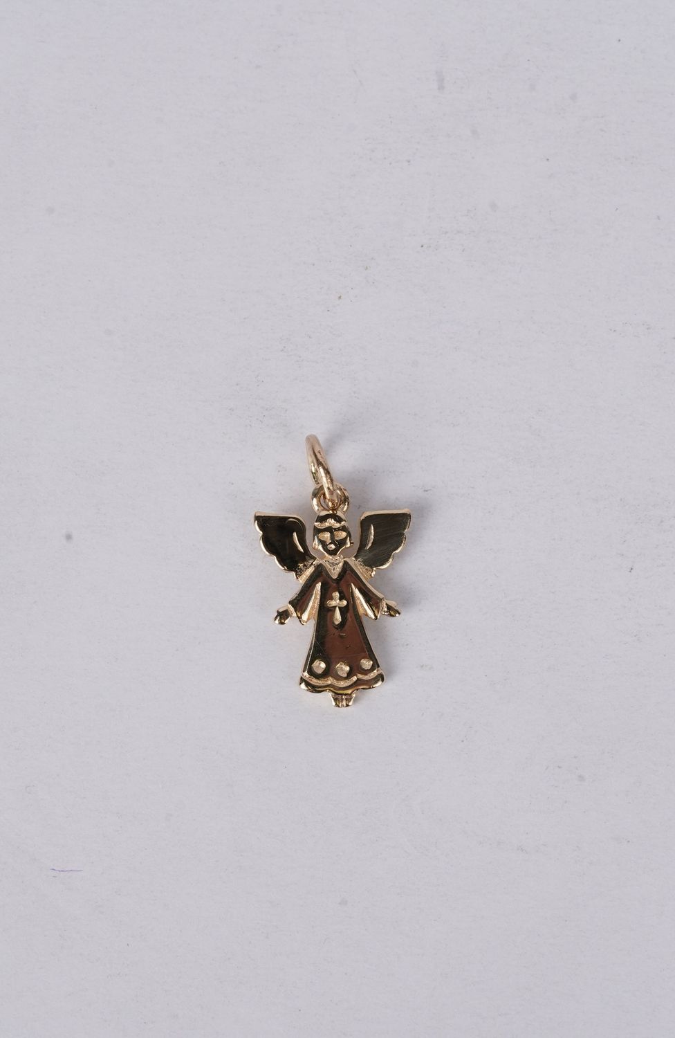 14k Yellow Gold Angel Charm