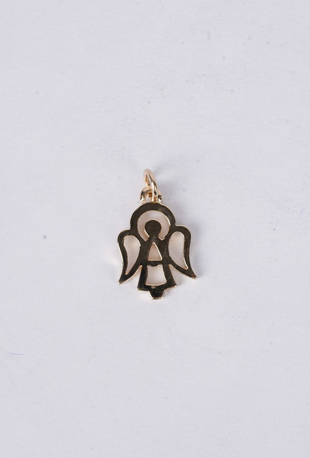 14k Yellow Gold Angel Charm