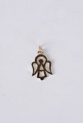 14k Yellow Gold Angel Charm