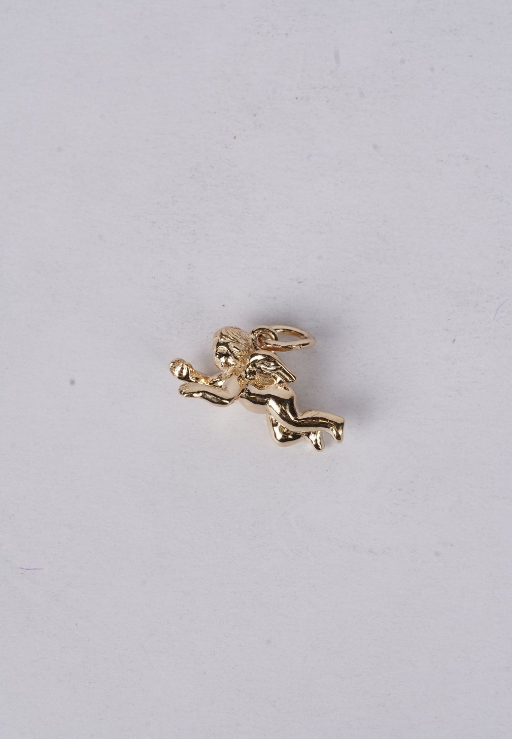 14k Yellow Gold Angel Charm