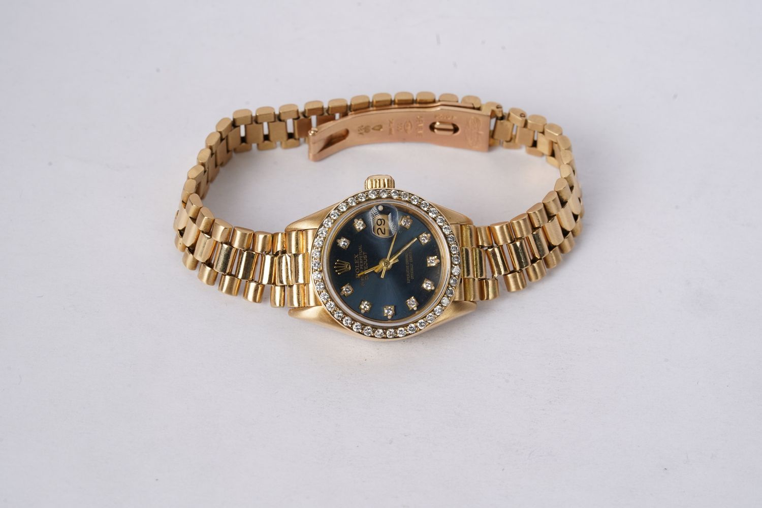 Rolex 26mm Ladies President with Diamond Dial &amp; Bezel