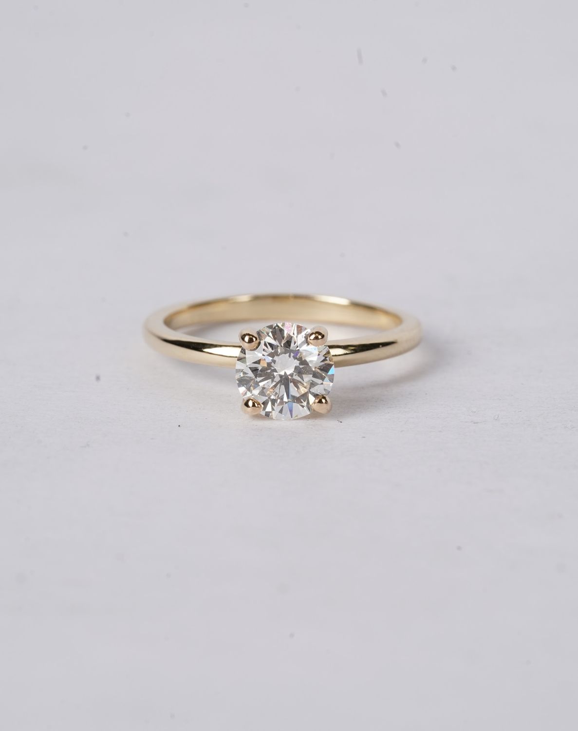 ADTT- 14KY 2.59g 1.21ct G/VS2 GIA Round Diamond Solitaire Engagement Ring (size 7)