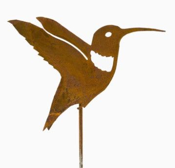 Metal Hummingbird Garden Stake