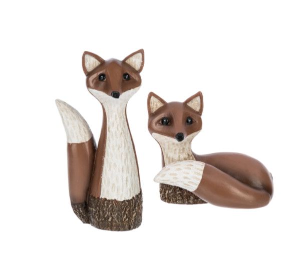Fox Figurines (Set of 2)