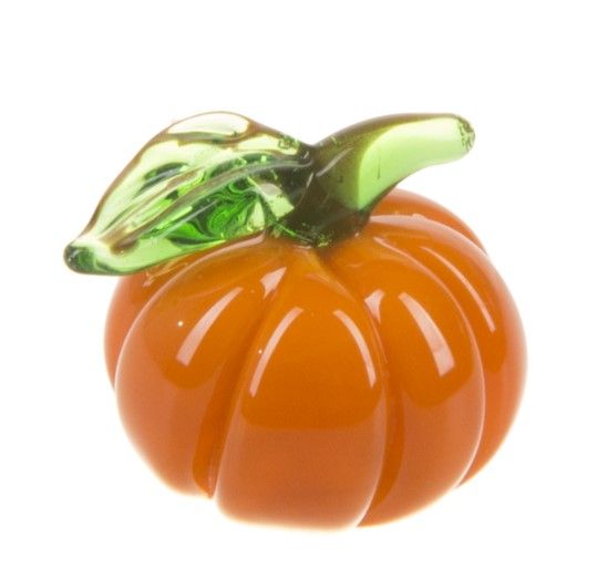 Glass Pumpkin Charm