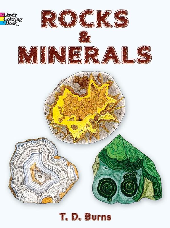 Rocks and Minerals Coloring Book
