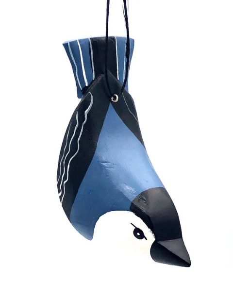 Balsa Wood Ornament - Nuthatch