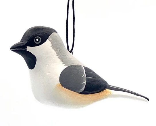 Balsa Wood Ornament - Black-Capped Chickadee