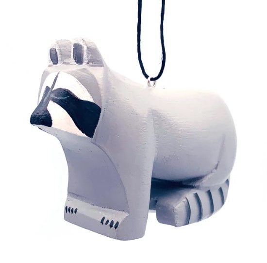 Balsa Wood Ornament  - Raccoon