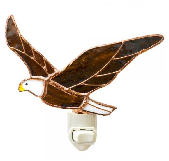 Glass Nightlight - Bald Eagle