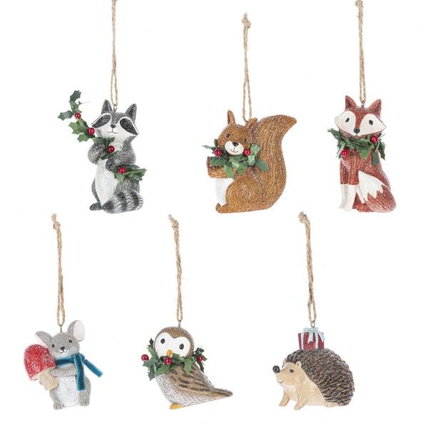 Holiday Wreath Critters Ornaments