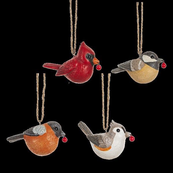 Berry Bird Ornaments