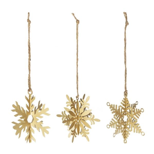 Gold Snowflake Ornament