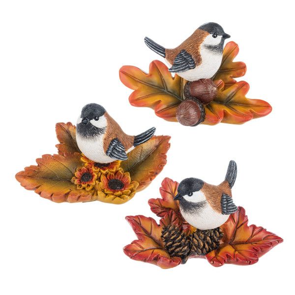 Autumn Chickadee Figurine