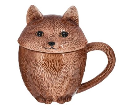 Fox Mug with Lid