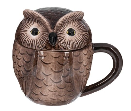 Owl Mug with Lid