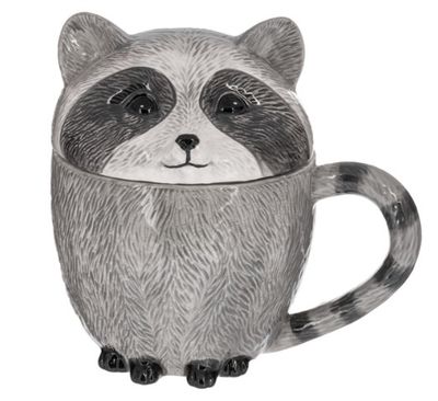 Raccoon Mug with Lid