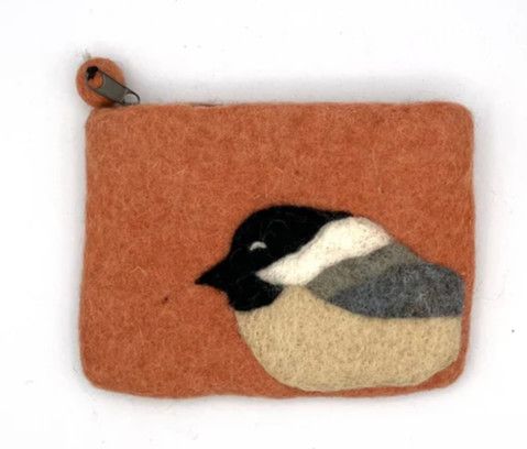Felt Chickadee Coin Purse