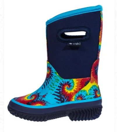 Oaki Neoprene Boots, Color: Tye Dye, Size: 7T