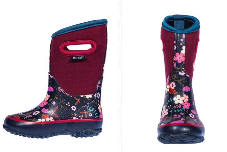 Oaki Neoprene Boots Midnight Floral 7T