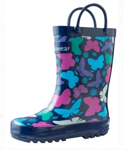 Oaki Loop Boots Bright Butterflies 8T