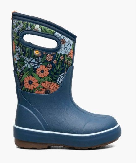 BOGS Boots Classic Floral Navy 13