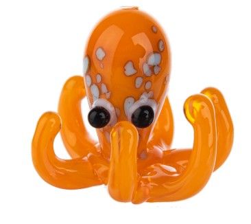 Glass Octopus Mini Charm
