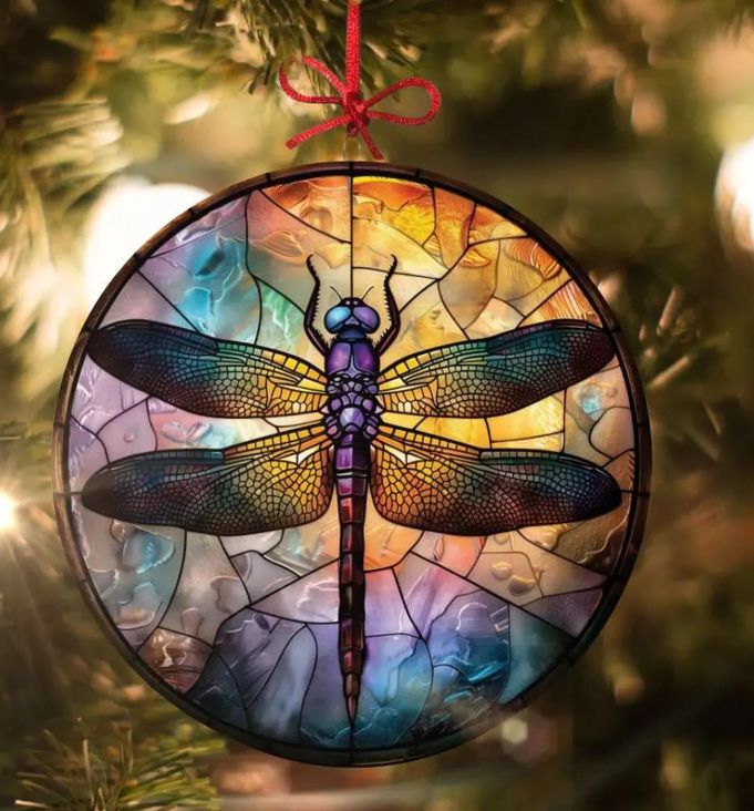 Stained Glass Suncatcher - 3" Dragonfly