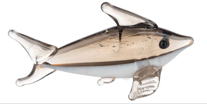 Glass Great White Shark Mini Charm