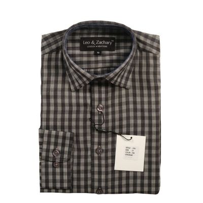 5793 Charcoal Gingham Shirt
