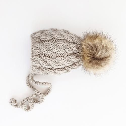 Aspen Bonnet Hat Oat.