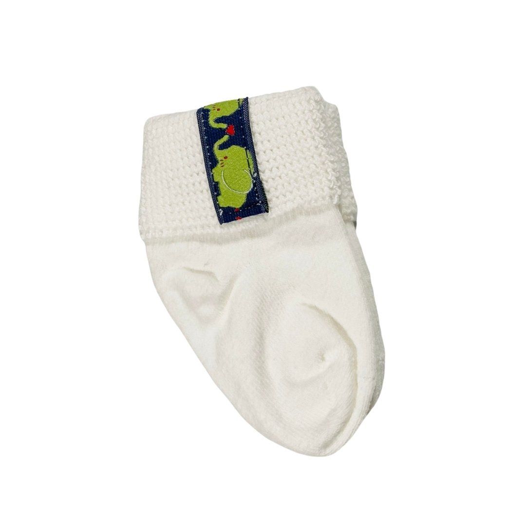 Lime Elephant Socks