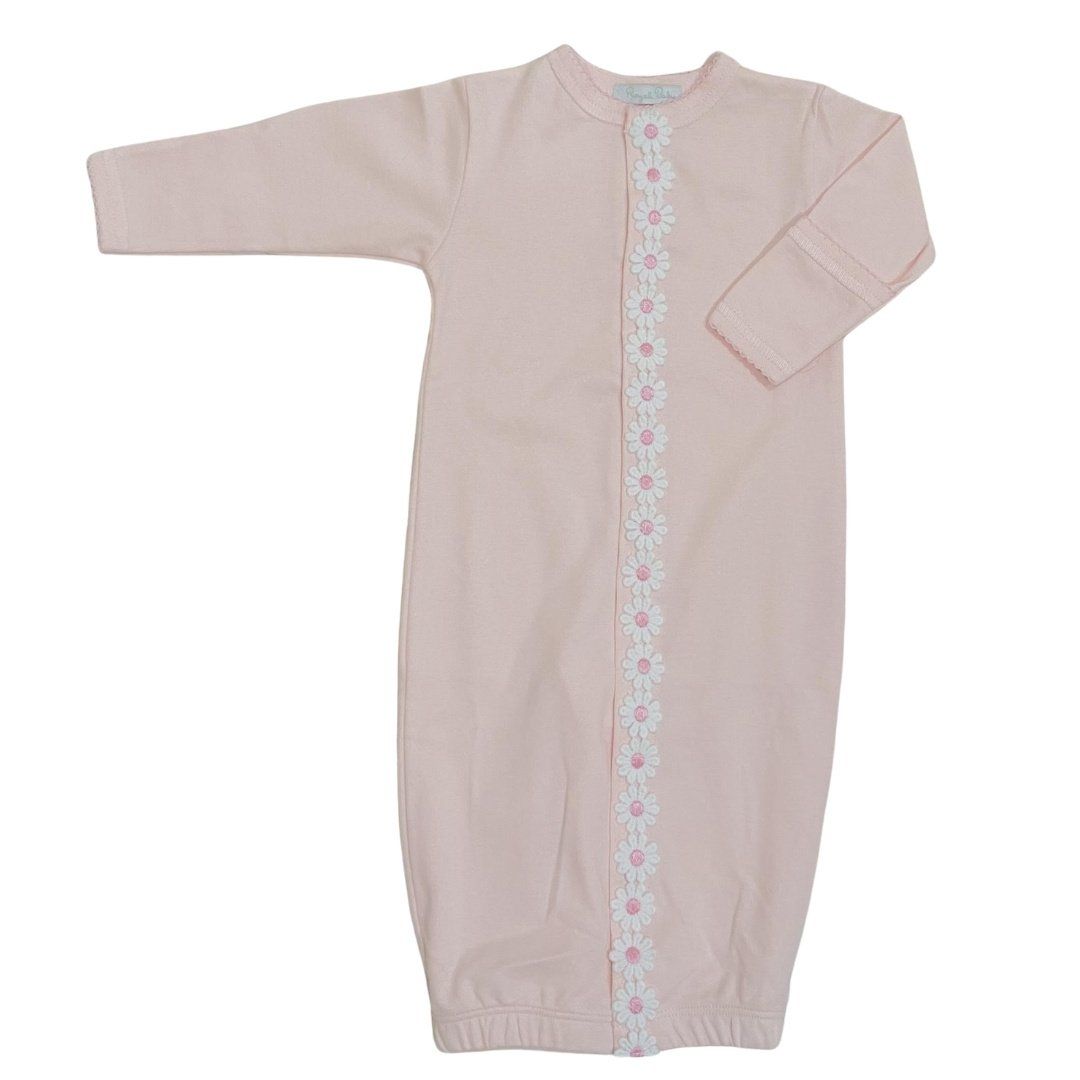 Pink w L. Daisies Trim Converter Gown