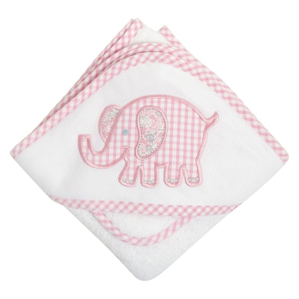 Hooded Towel Pink Elephant