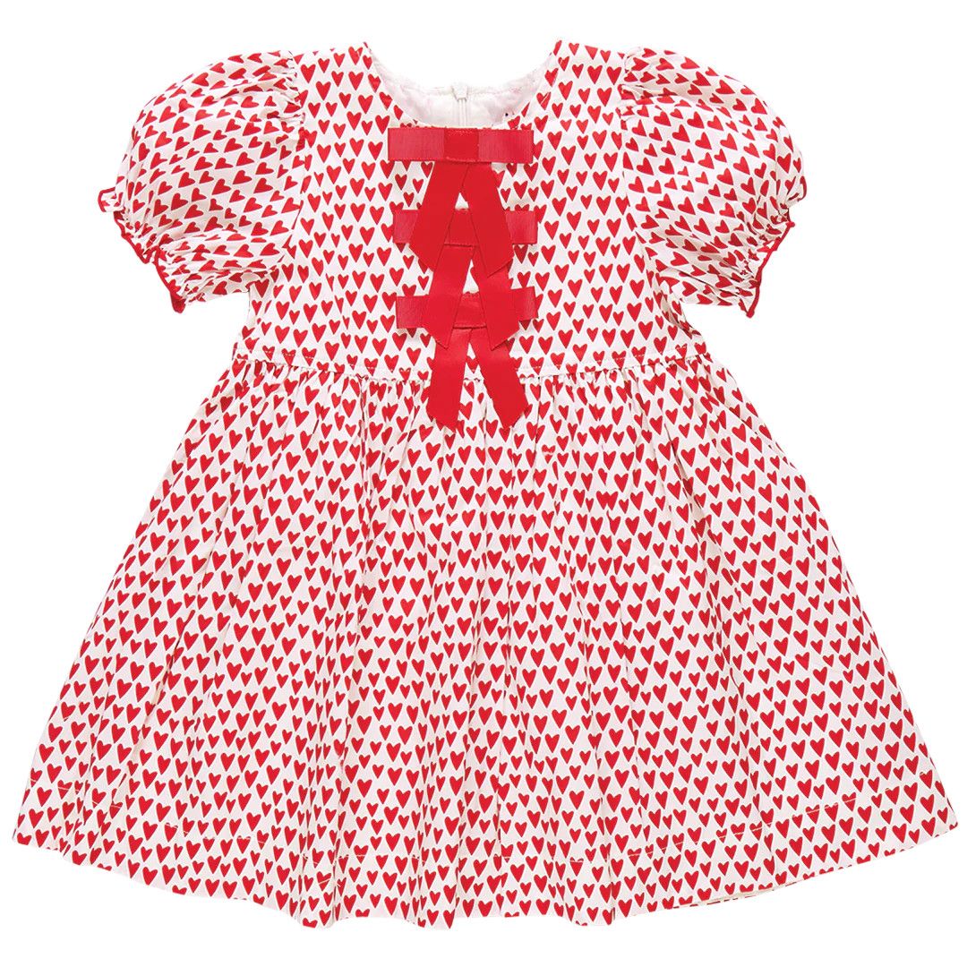 Pink Chicken Hermione Dress Mini Hearts